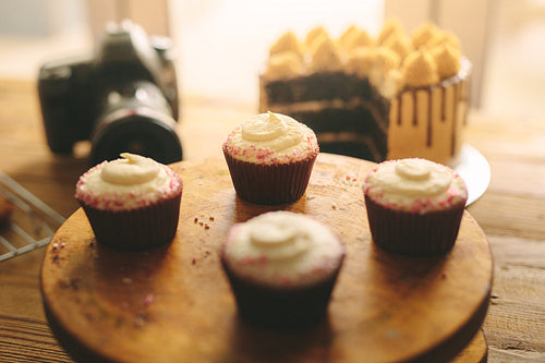 Freshly made cupcakes