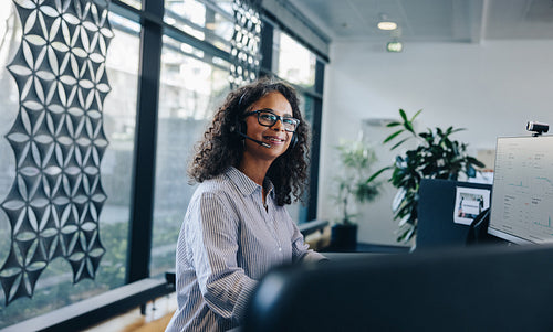 Portrait of customer service representative in the office