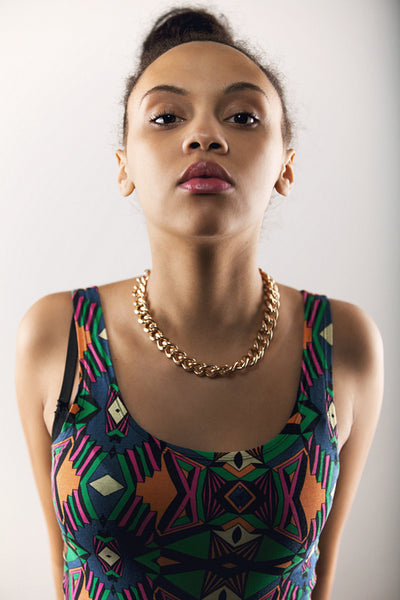 Beautiful young african woman showing attitude