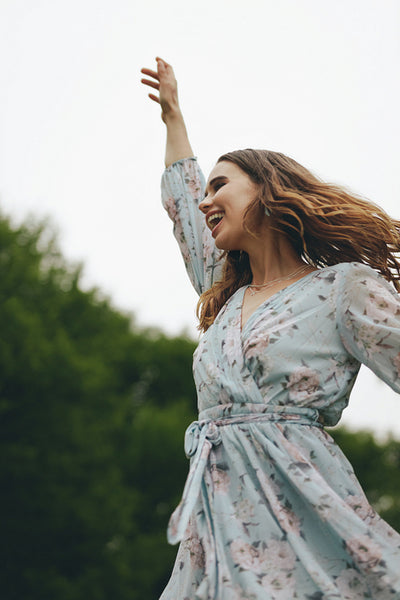 Beautiful girl enjoying at the park