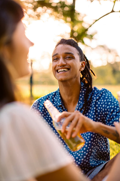 Young couple enjoying spending time together