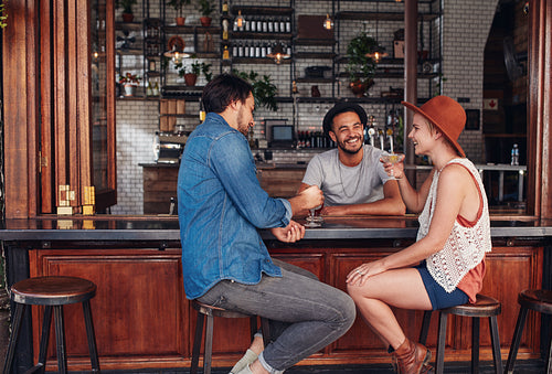 Best friends meeting in a coffee shop