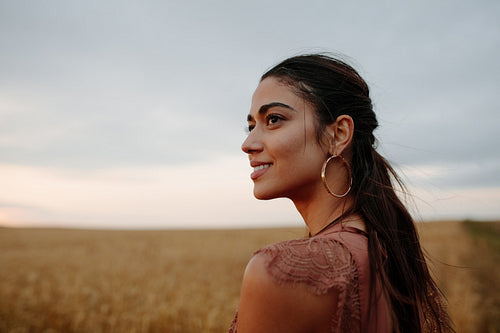 She feels home in nature