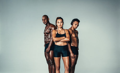 Muscular group of people