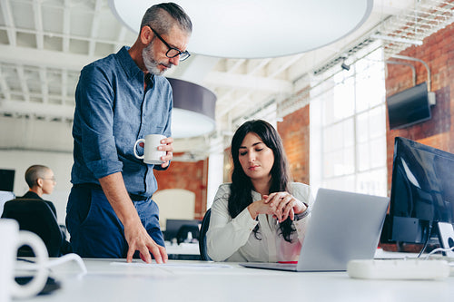 Working together on a project