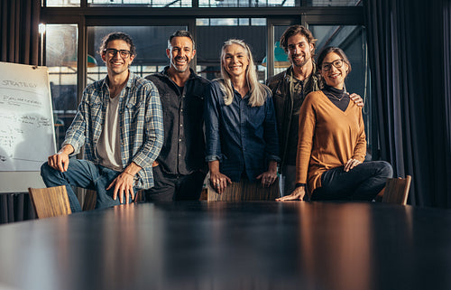 Successful business team in office