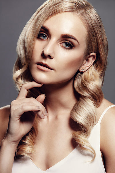 Beautiful model with perfect fresh skin