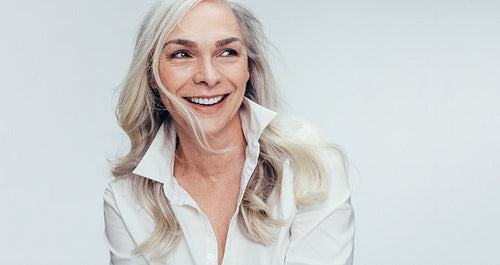 Mature woman with beautiful smile