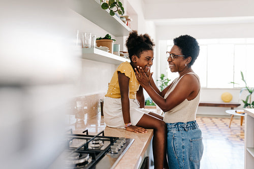 Motherhood: Woman expressing her love for her daughter in a heartfelt moment