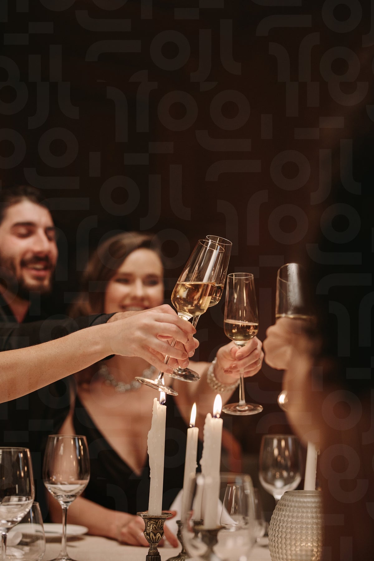 High society people toasting drinks at a dinner party – Jacob Lund ...