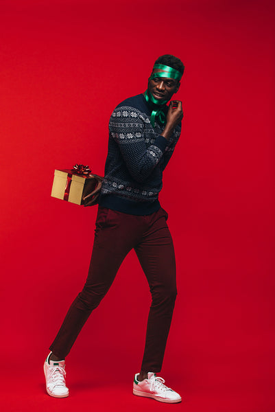 African man with a surprise gift