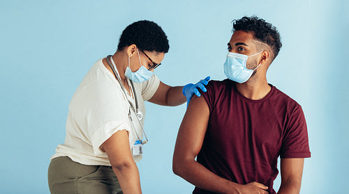 Covid-19 vaccination in clinic