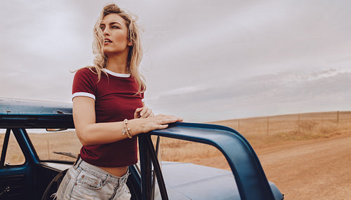 Woman got lost while driving a car