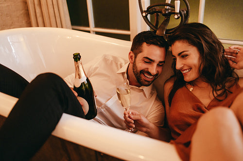 Toasting in the bathtub