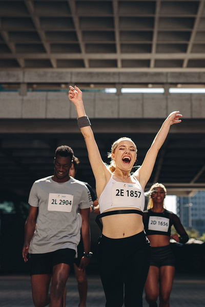 Runner winning the marathon race