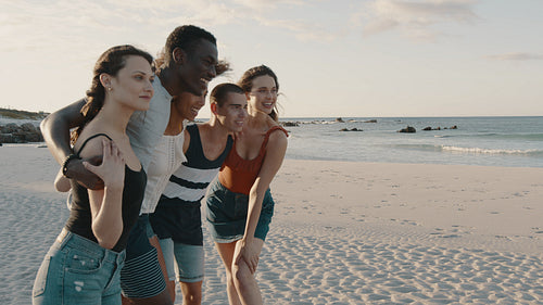 Friends posing together for a photograph
