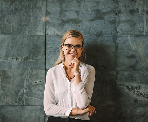 Portrait of beautiful young businesswoman