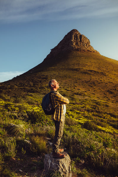 Man enjoying the beauty of nature