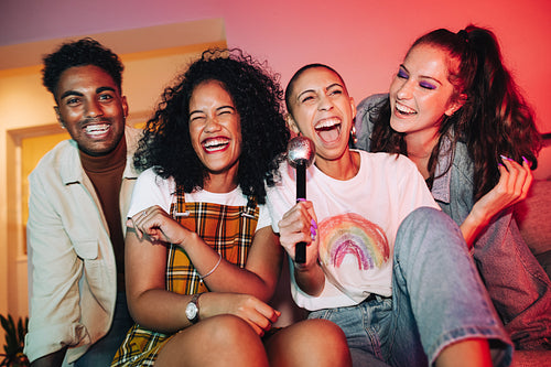 Fun on karaoke night