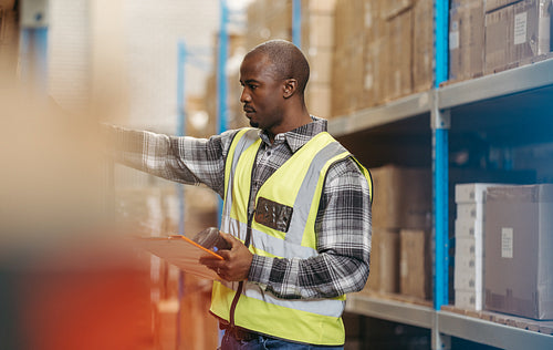 Inventory control in a warehouse