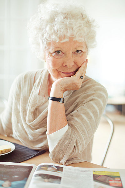 Happy Senior Woman Looking at You