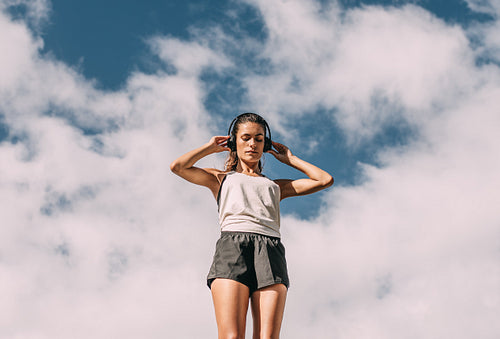 Getting into the right mood for the run