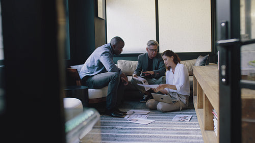 Advertising team brainstorming ideas