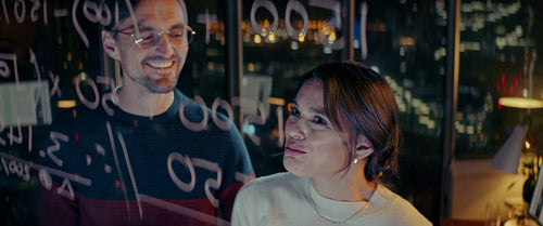 Point of focus: Late-night teamwork