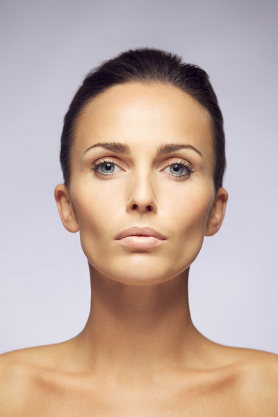 Pretty woman with clean and glowing skin