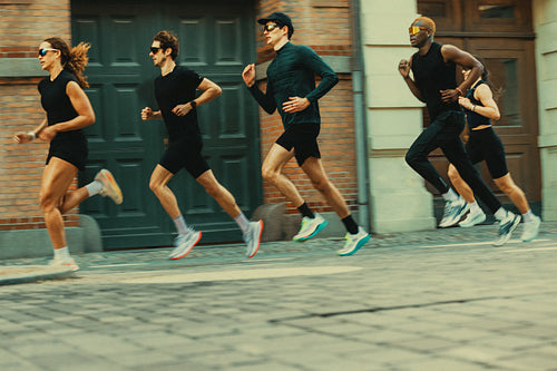 Training and running shape a group workout across the city