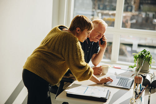 Business people working together in office