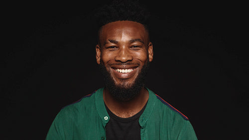 Smiling african man