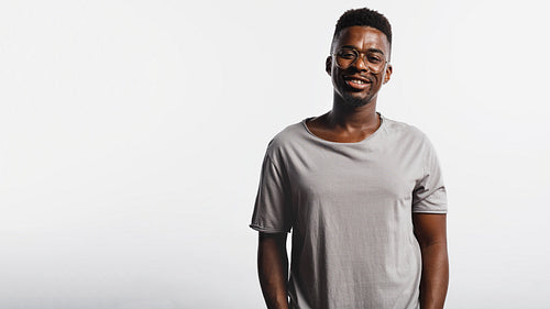 Young african male with eyeglasses