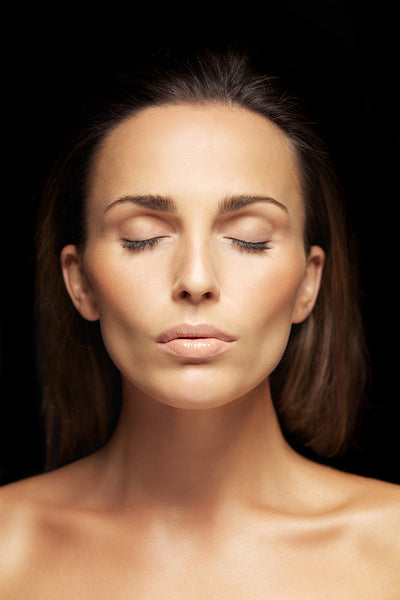 Lovely unblemished woman's face