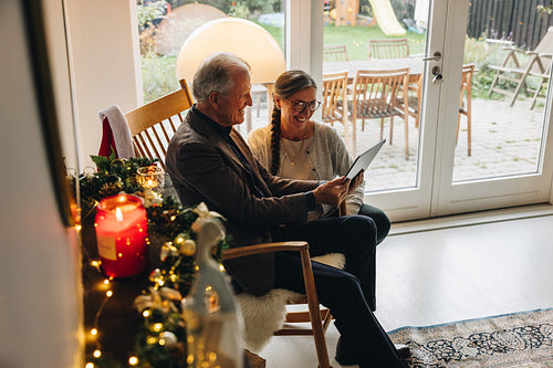 Video chat during Christmas