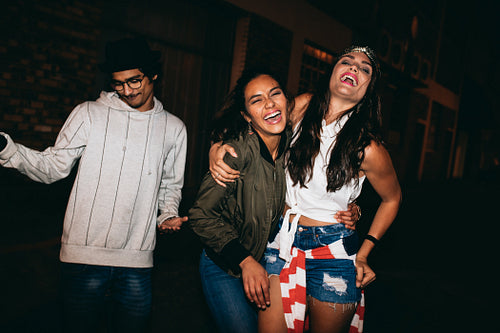 Best friends having a party