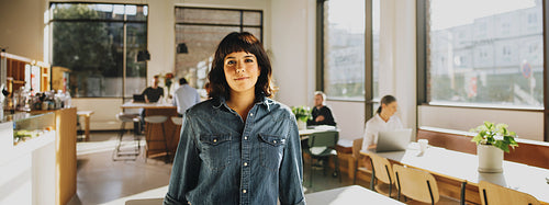 Freelancer in co-working space