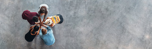 Young students celebrating success