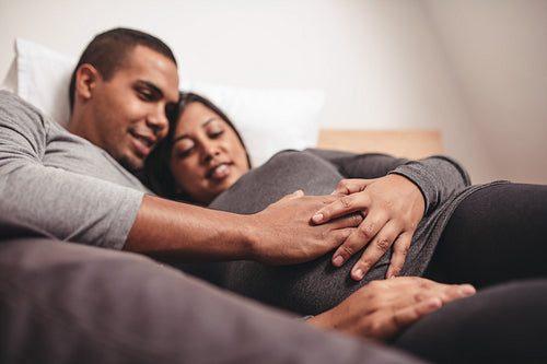 Young couple expecting a baby