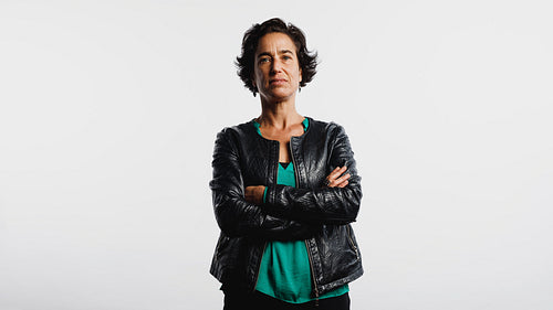 Portrait of woman in jacket