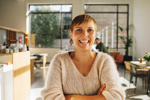 Successful female entrepreneur