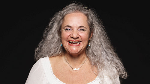 Portrait of a happy senior woman