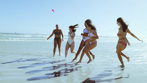 Women with natural bodies in bikini