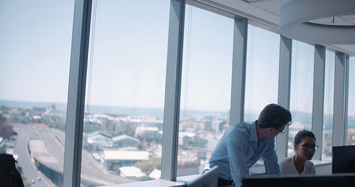 Business team working together in office