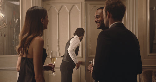 Couple arriving at the gala night