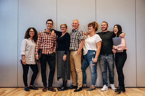 Multiethnic group of business colleagues