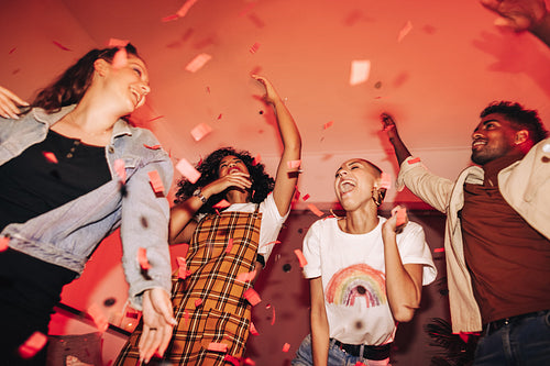 Partying hard and having fun