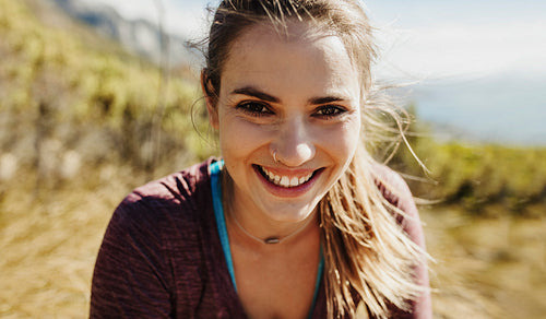 Beautiful mountaineer