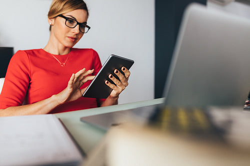 Business woman in office