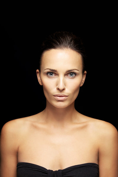  Pretty woman with clean and glowing skin